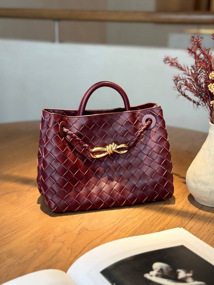 Bottega Veneta Dark Burgundy