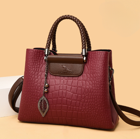 Elara Croc Leather Purse