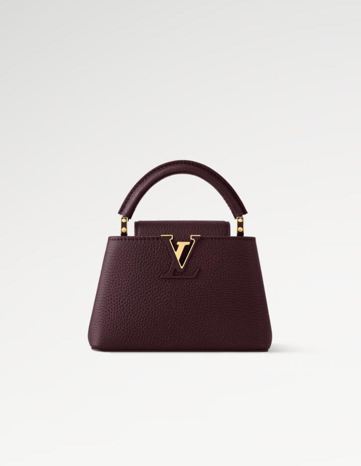 Capucines Mini Dark Burgundy