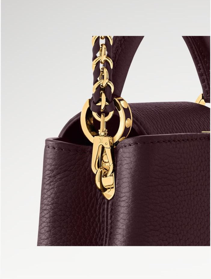 Capucines Mini Dark Burgundy