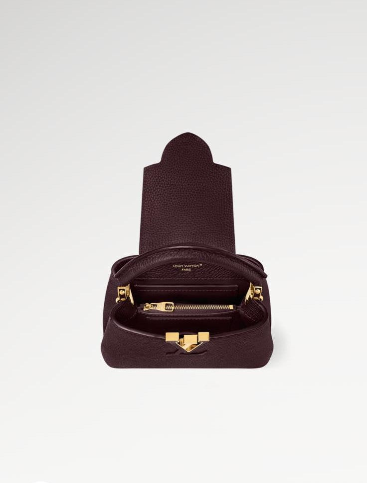 Capucines Mini Dark Burgundy