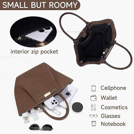 Classic Suede Elegance Tote