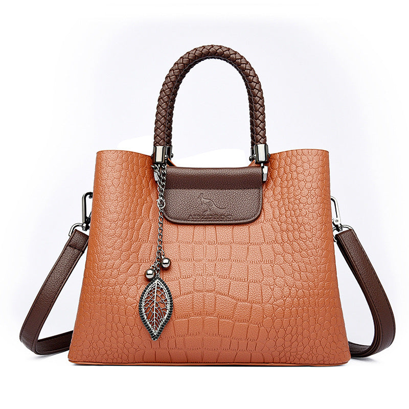 Elara Croc Leather Purse