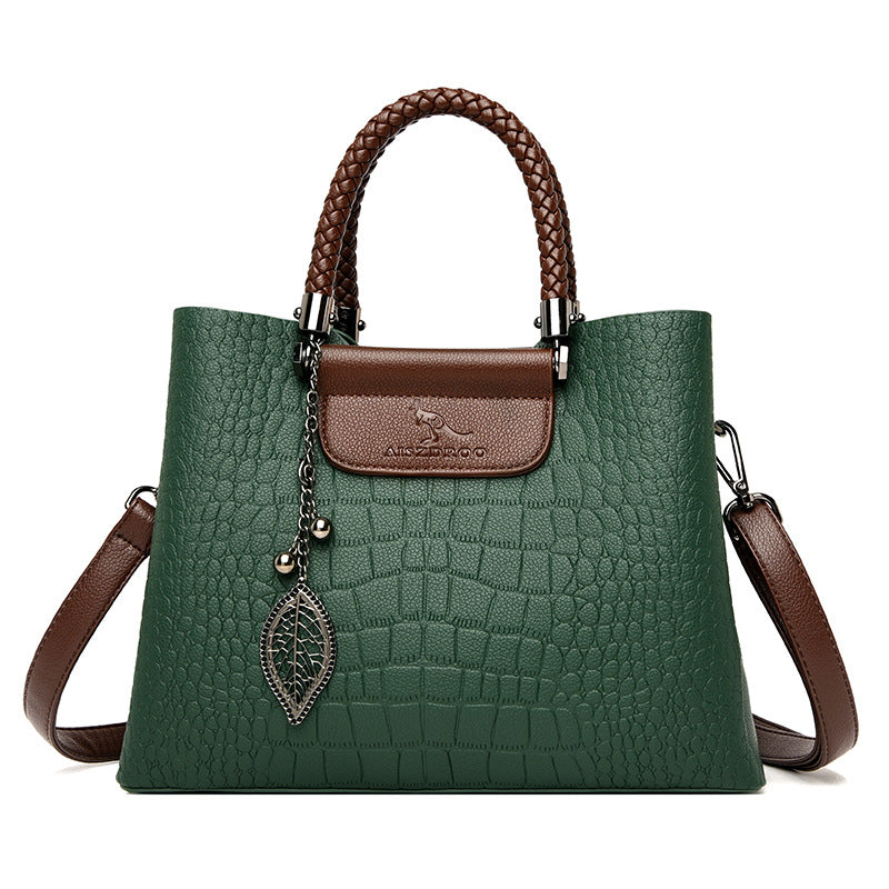 Elara Croc Leather Purse