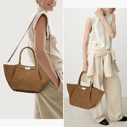 Classic Suede Elegance Tote