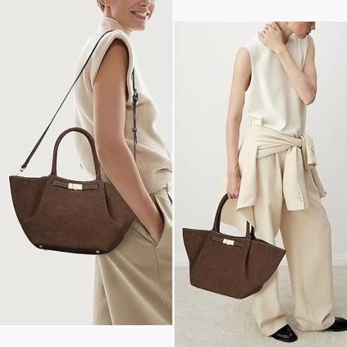 Classic Suede Elegance Tote