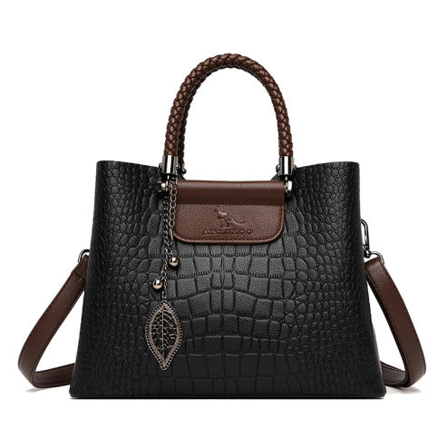 Elara Croc Leather Purse